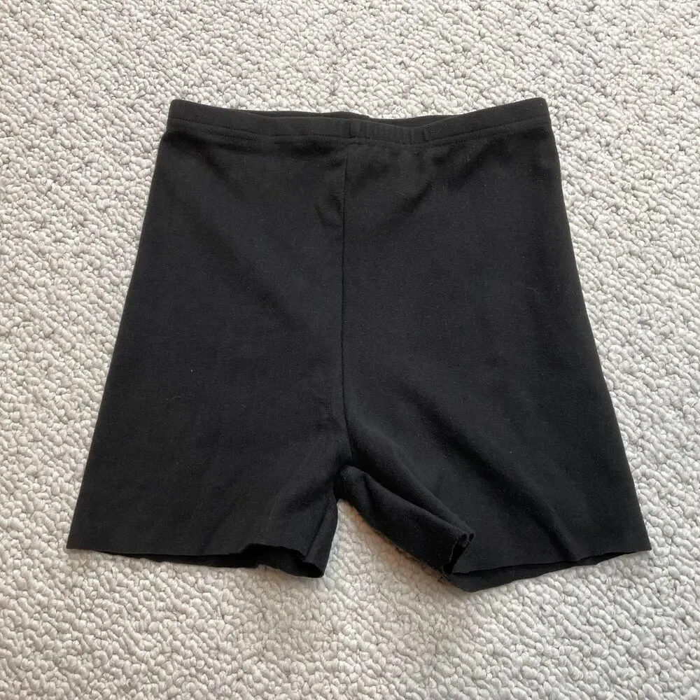 Shein Sweatshorts XX Black Casual Lounge Cut Off Soft Solid Ladies 3.5